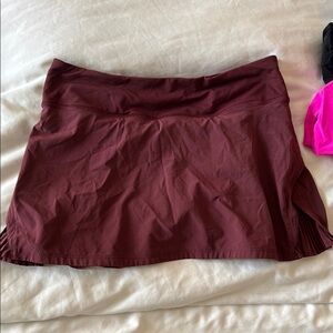 Burgundy lululemon Athletic Skirt